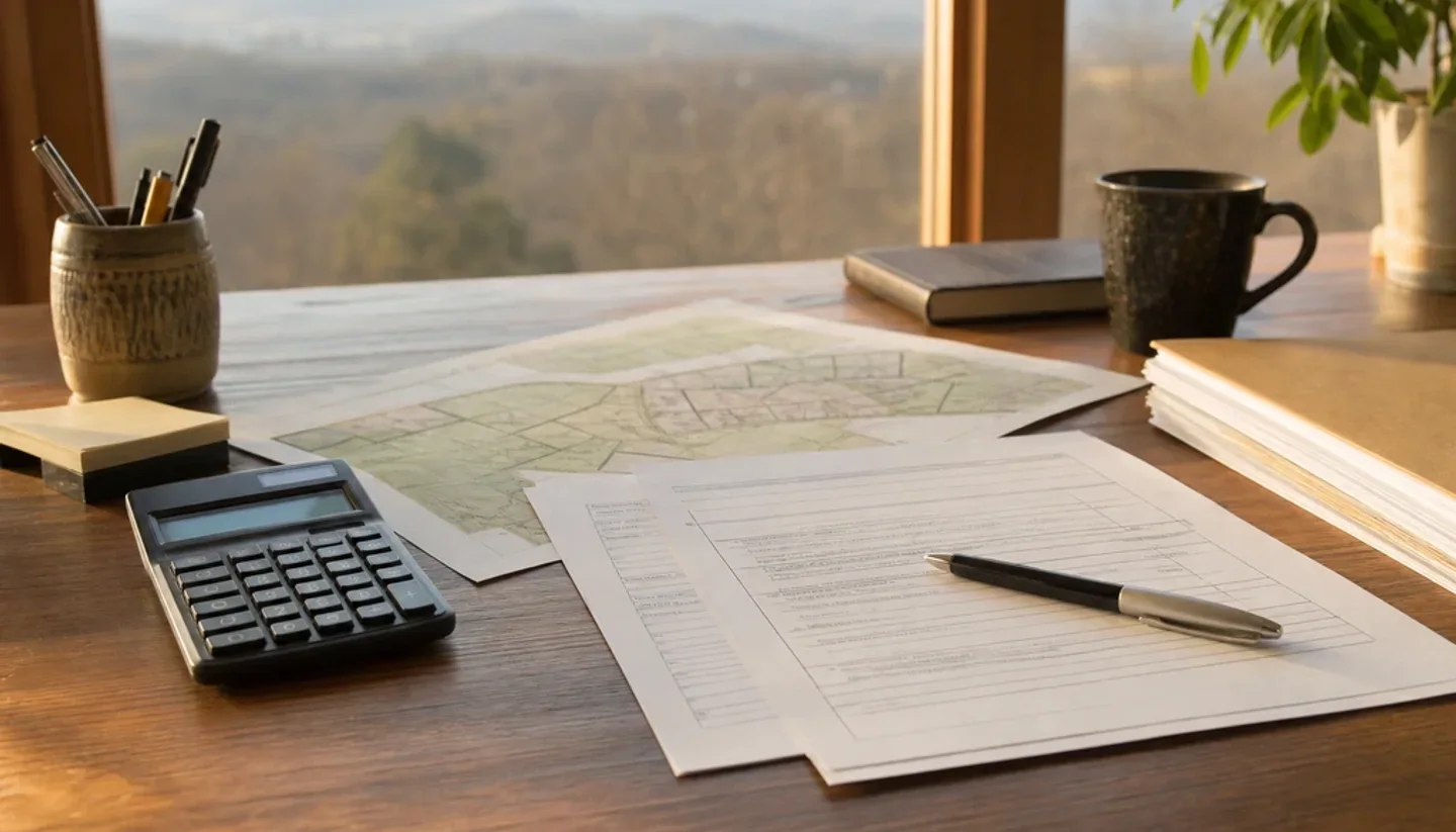 Texas land sale tax worksheet and notes